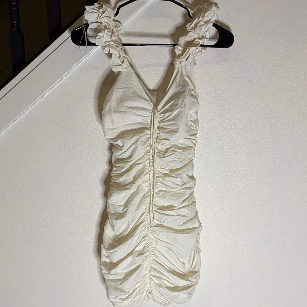 Zara Ivory Sleeveless Dress